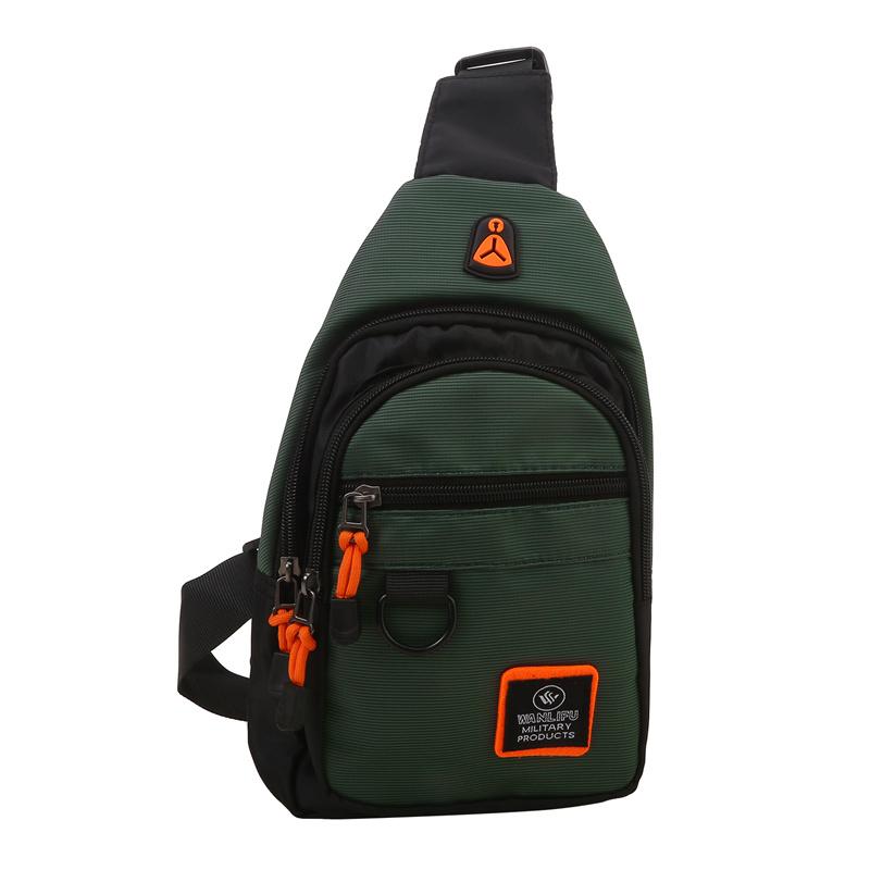 Tragbare Herren Business Brusttasche Reise Casual Taschen Multi Layer Schulter Umhängetaschen One Size armee grüne von Joom DACH