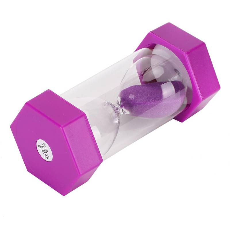 Tragbare Kinder Sanduhr Zuhause Büro Sanduhr Sanduhr Timer Geschenk (Lila 10 Minuten) von Joom DACH