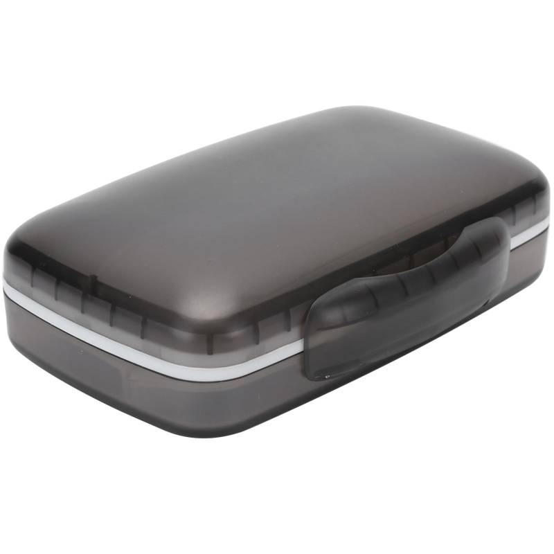 Tragbare Pillen Organizer Box Behälter Große Kapazität Reise Feuchtigkeitsdicht Medikamentenetui Schwarz schwarz von Joom DACH