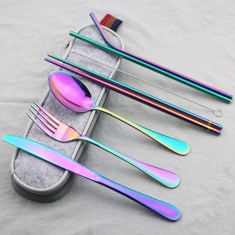 Tragbare Utensilien Reise Camping Geschirr Besteck Besteck Set Messer Gabel Löffel Stäbchen Stroh Geschirr Set 18/10 Edelstahl Geschirr silber Tragbare Utensilien Reise Camping Geschirr Besteck Besteck Set Messer Gabel Löffel Stäbchen Stroh Geschirr Set 18/10 Edelstahl Geschirr silber von Joom DACH