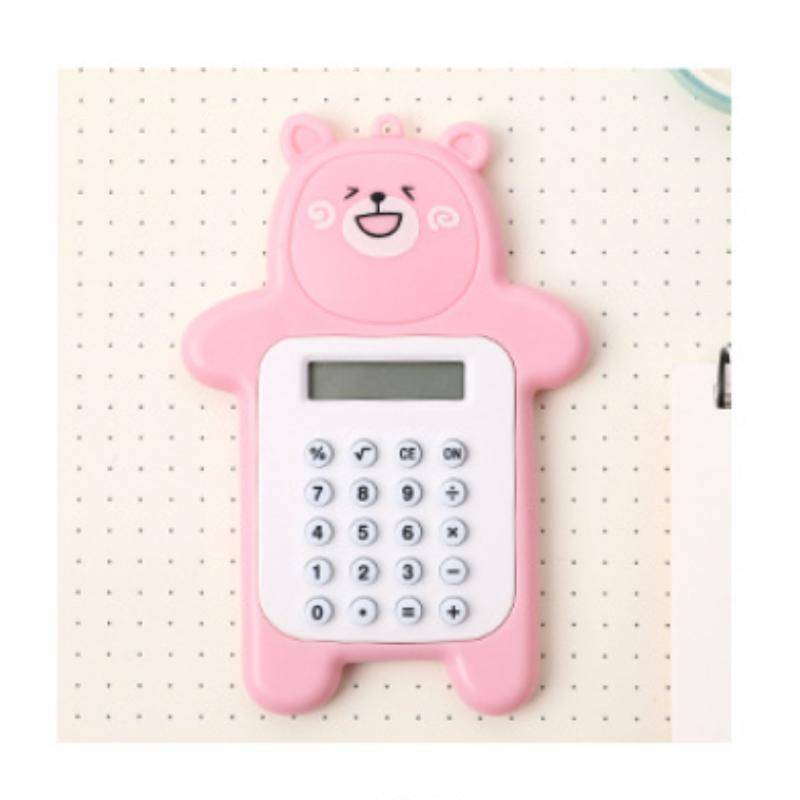 Tragbarer Kawaii Mini-Rechner im Taschenformat, 8-stelliges Display, Cartoon-Mini-Ultradünner-Knopf, niedlicher Taschenrechner, Schulbedarf von Joom DACH