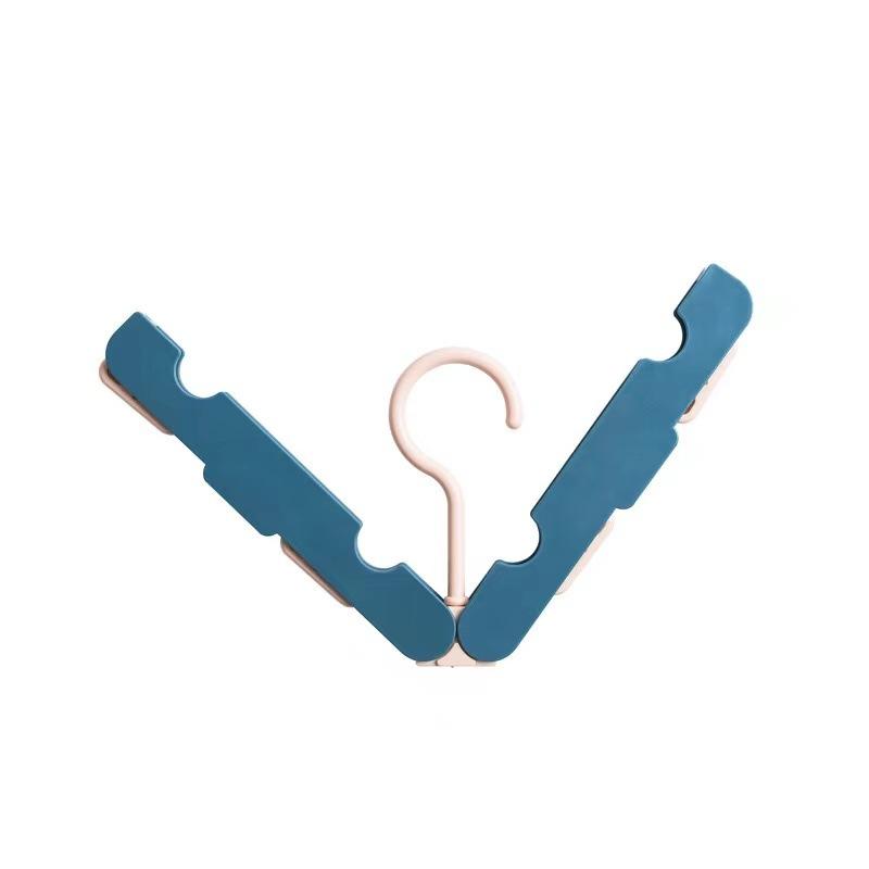 Tragbarer Kleiderbügel mit mehreren Klemmen und rutschfesten Clips für Reisen, Outdoor-Abenteuer und magisches Sockentrocknen dunkelblaue von Joom DACH