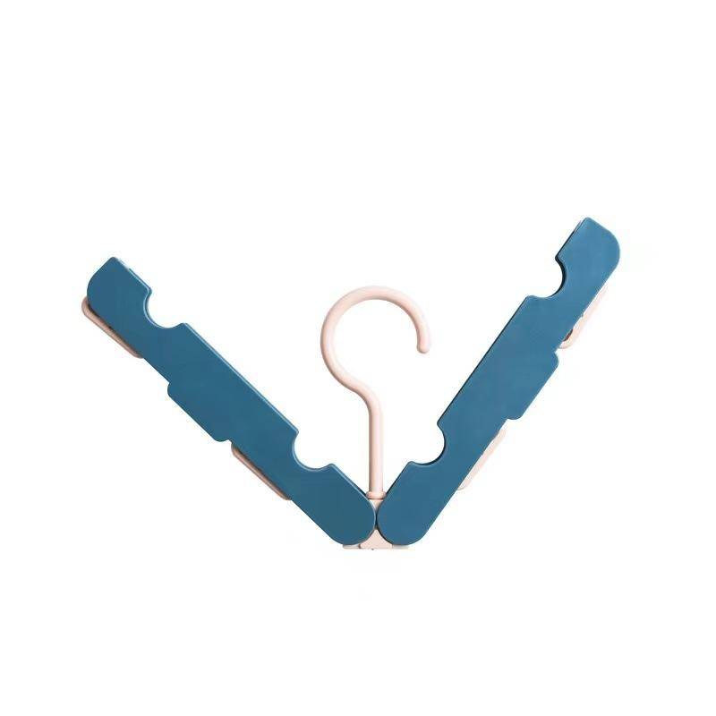 Tragbarer Kleiderbügel mit mehreren Klemmen und rutschfesten Clips für Reisen, Outdoor-Abenteuer und magisches Sockentrocknen dunkelblaue von Joom DACH