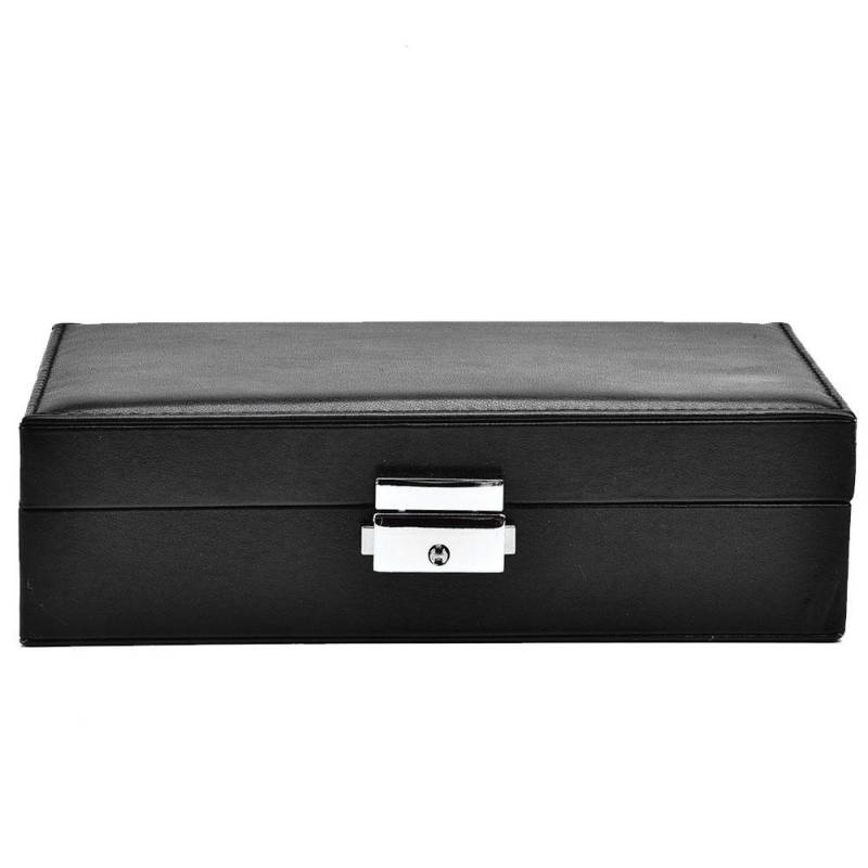 Tragbarer Schmuckschatulle-Organizer aus PU-Leder für Ohrringe und Halsketten mit großer Kapazität von Joom DACH