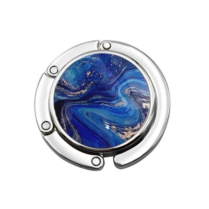 Tragbarer Taschenhalter, Schreibtisch-Hängegestell, Geldbörse, faltbarer Handtaschenhaken, Aktentaschen-Aufhänger dunkelblaue von Joom DACH