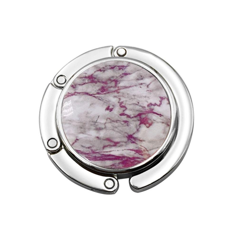 Tragbarer Taschenhalter, Schreibtisch-Hängegestell, Geldbörse, faltbarer Handtaschenhaken, Aktentaschen-Aufhänger violett von Joom DACH