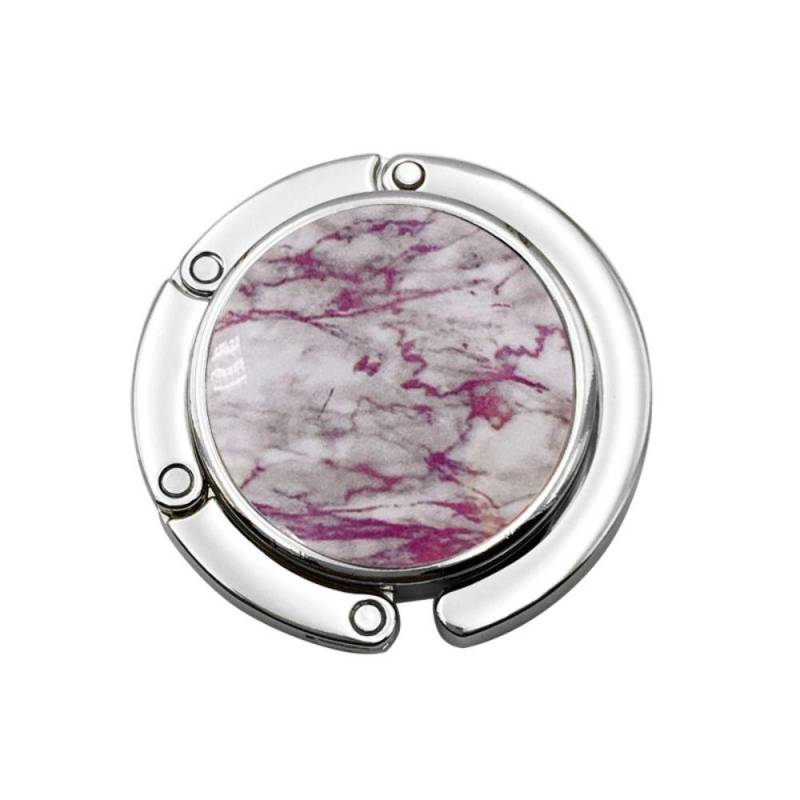 Tragbarer Taschenhalter, Schreibtisch-Hängegestell, Geldbörse, faltbarer Handtaschenhaken, Aktentaschen-Aufhänger violett von Joom DACH