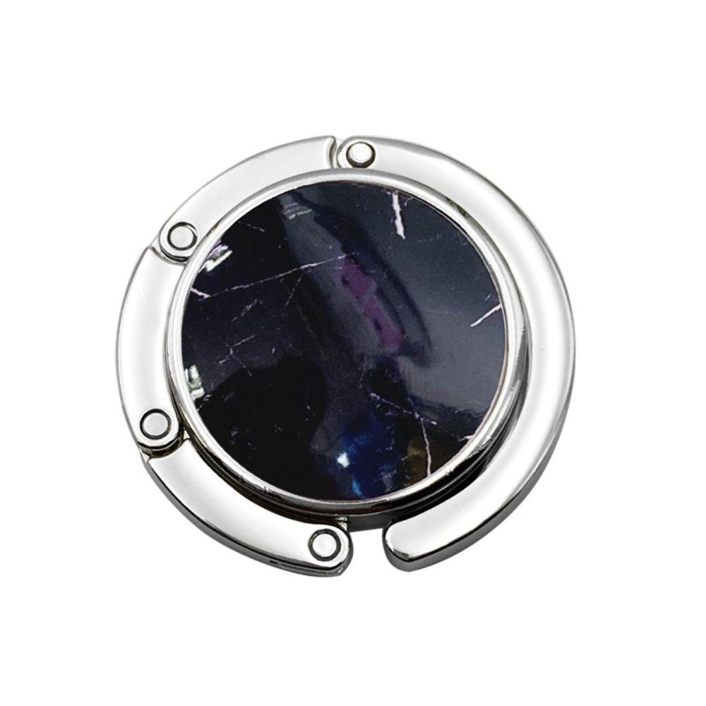 Tragbarer Taschenhalter, Schreibtisch-Hängegestell, Geldbörse, faltbarer Handtaschenhaken, Aktentaschen-Aufhänger schwarz von Joom DACH