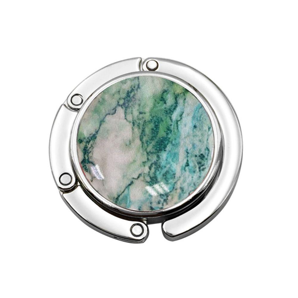 Tragbarer Taschenhalter, Schreibtisch-Hängegestell, Geldbörse, faltbarer Handtaschenhaken, Aktentaschen-Aufhänger grün von Joom DACH