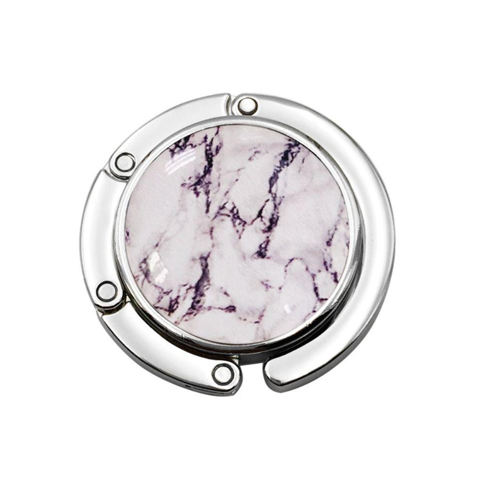 Tragbarer Taschenhalter, Schreibtisch-Hängegestell, Geldbörse, faltbarer Handtaschenhaken, Aktentaschen-Aufhänger weiß von Joom DACH