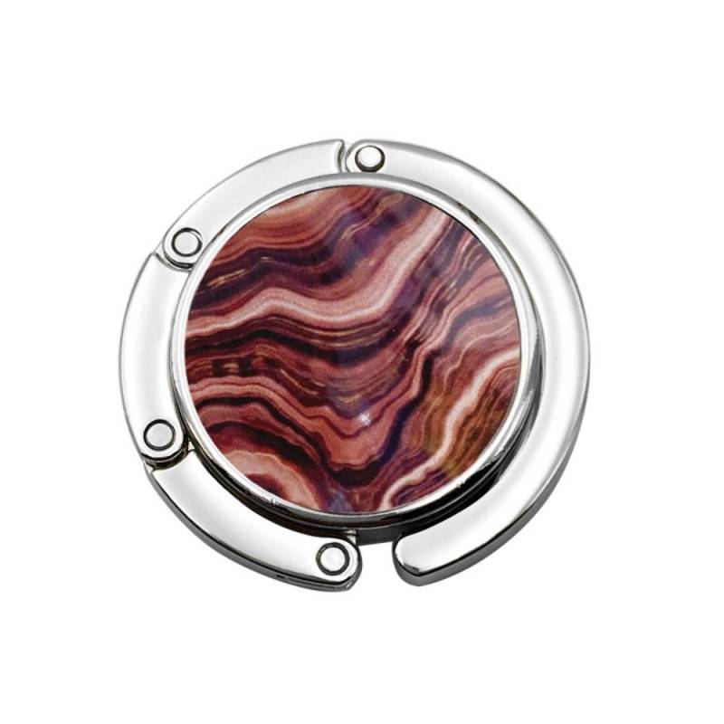 Tragbarer Taschenhalter, Schreibtisch-Hängegestell, Geldbörse, faltbarer Handtaschenhaken, Aktentaschen-Aufhänger braun von Joom DACH