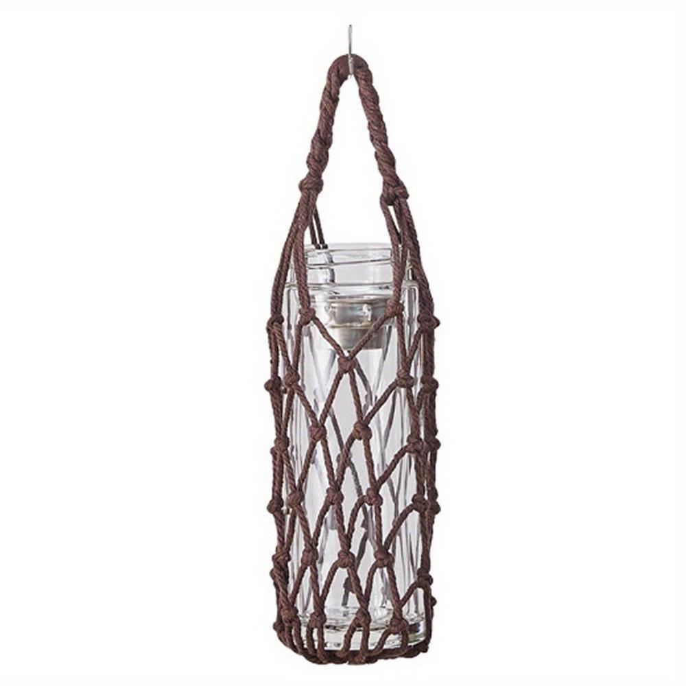 Tragbarer Wasserbecher-Netzbeutel, Wasserflaschenabdeckung, Becherhülle, sichtbare Tasche, Outdoor-Camping-Regenschirm-Aufbewahrung, Netzbecher-Zubehör One size dunkelbraune von Joom DACH