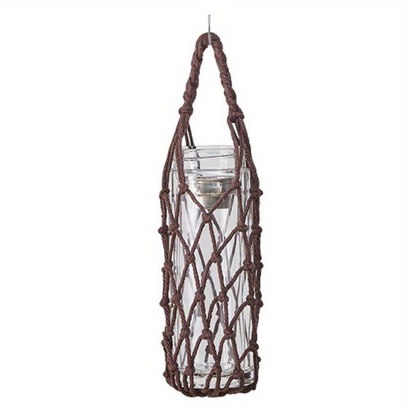 Tragbarer Wasserbecher-Netzbeutel, Wasserflaschenabdeckung, Becherhülle, sichtbare Tasche, Outdoor-Camping-Regenschirm-Aufbewahrung, Netzbecher-Zubehör One size dunkelbraune von Joom DACH