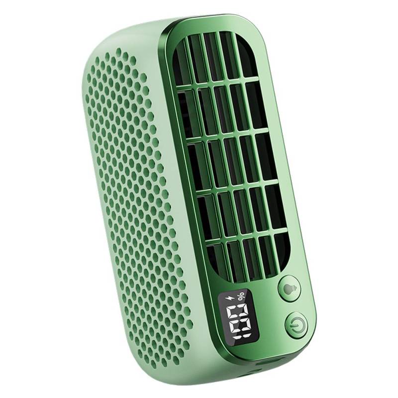 Tragbarer flügelloser Ventilator, wiederaufladbarer USB-Desktop-Kühlventilator mit Nachtlicht, unterstützt 5 Windgeschwindigkeiten rosa von Joom DACH