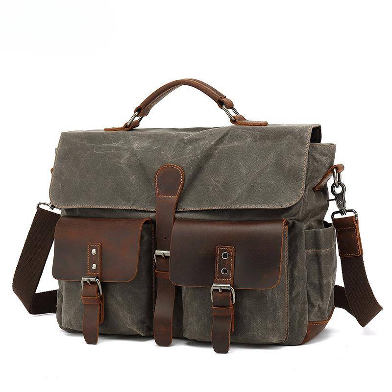 Tragen einer Aktentasche Herren Business One Shoulder Oblique Straddle Außerhalb des Pakets Reise Oblique Back Electric Head He is a size 14. von Joom DACH