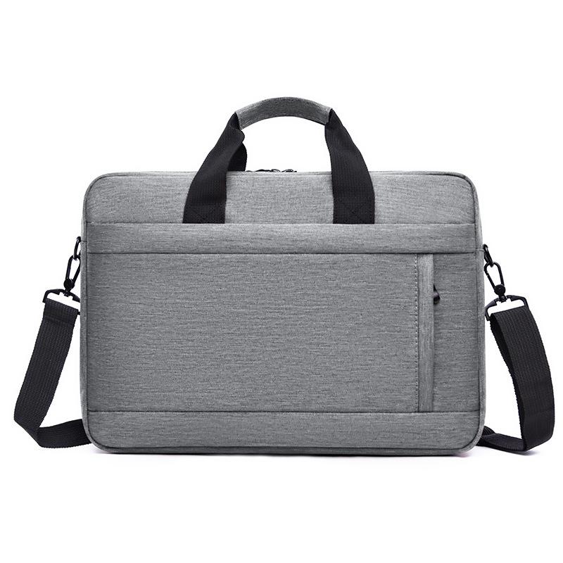 Tragetasche Große Kapazität Aktentasche Doppelschichtige Computertasche Herren und Damen Business Büro A4 Aktenmappe 13.3 inches graue von Joom DACH