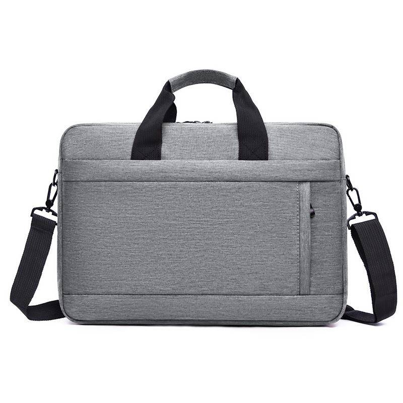Tragetasche Große Kapazität Aktentasche Doppelschichtige Computertasche Herren und Damen Business Büro A4 Aktenmappe 13.3 inches graue von Joom DACH