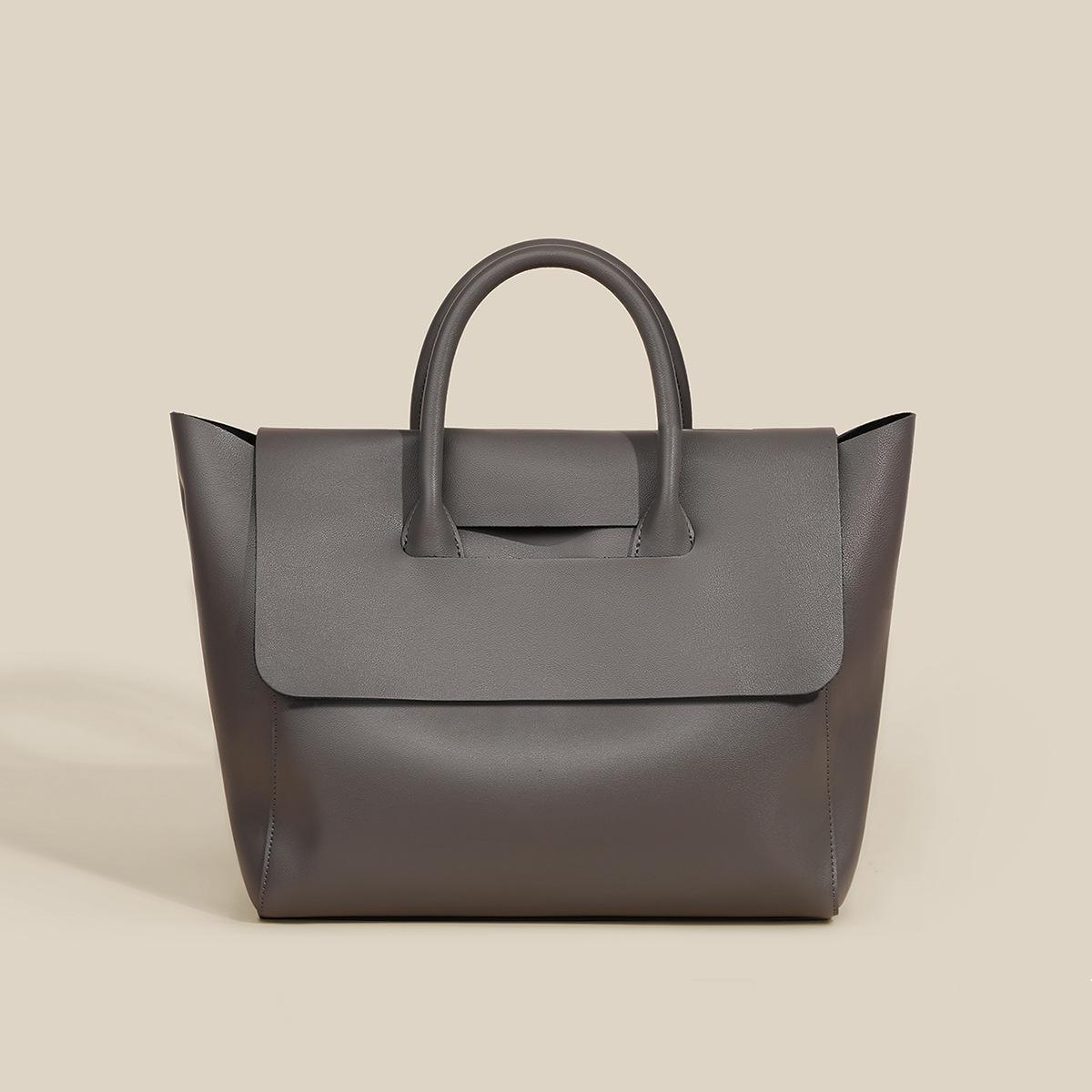 Tragetasche Herbst/Winter Umhängetasche Pendler Leder Damenhandtasche Hochwertiges Gefühl Schultertasche graue von Joom DACH