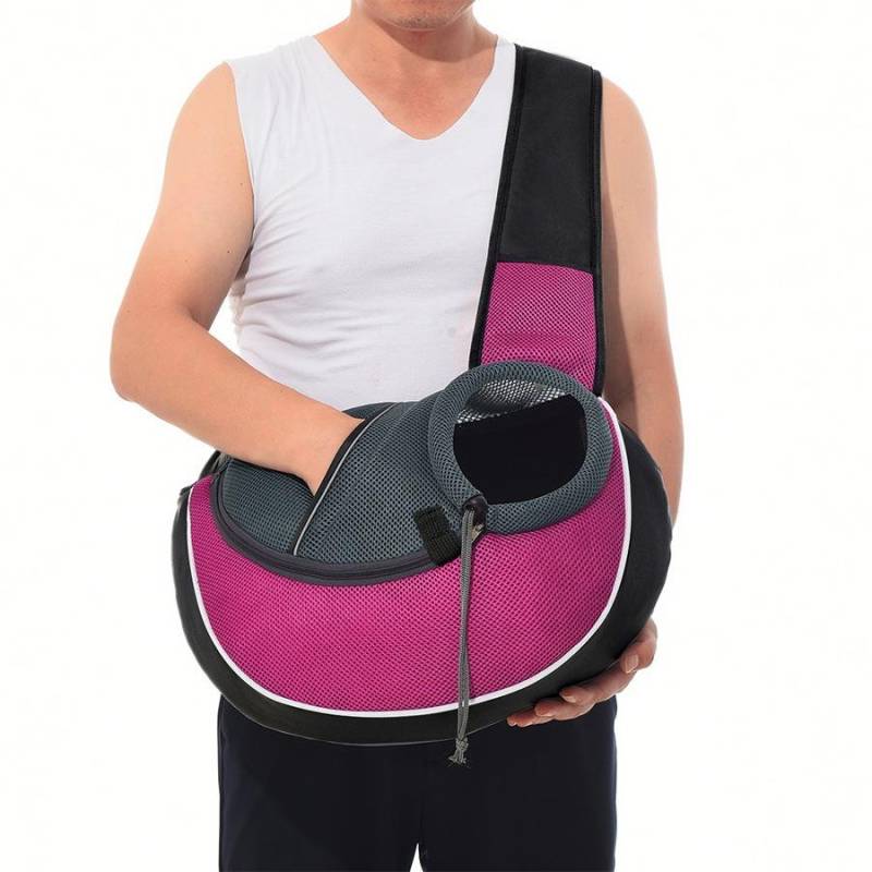 Tragetasche für Haustiere, für Männer und Frauen, tragbare Umhängetasche für Hunde und Katzen S rosa von Joom DACH
