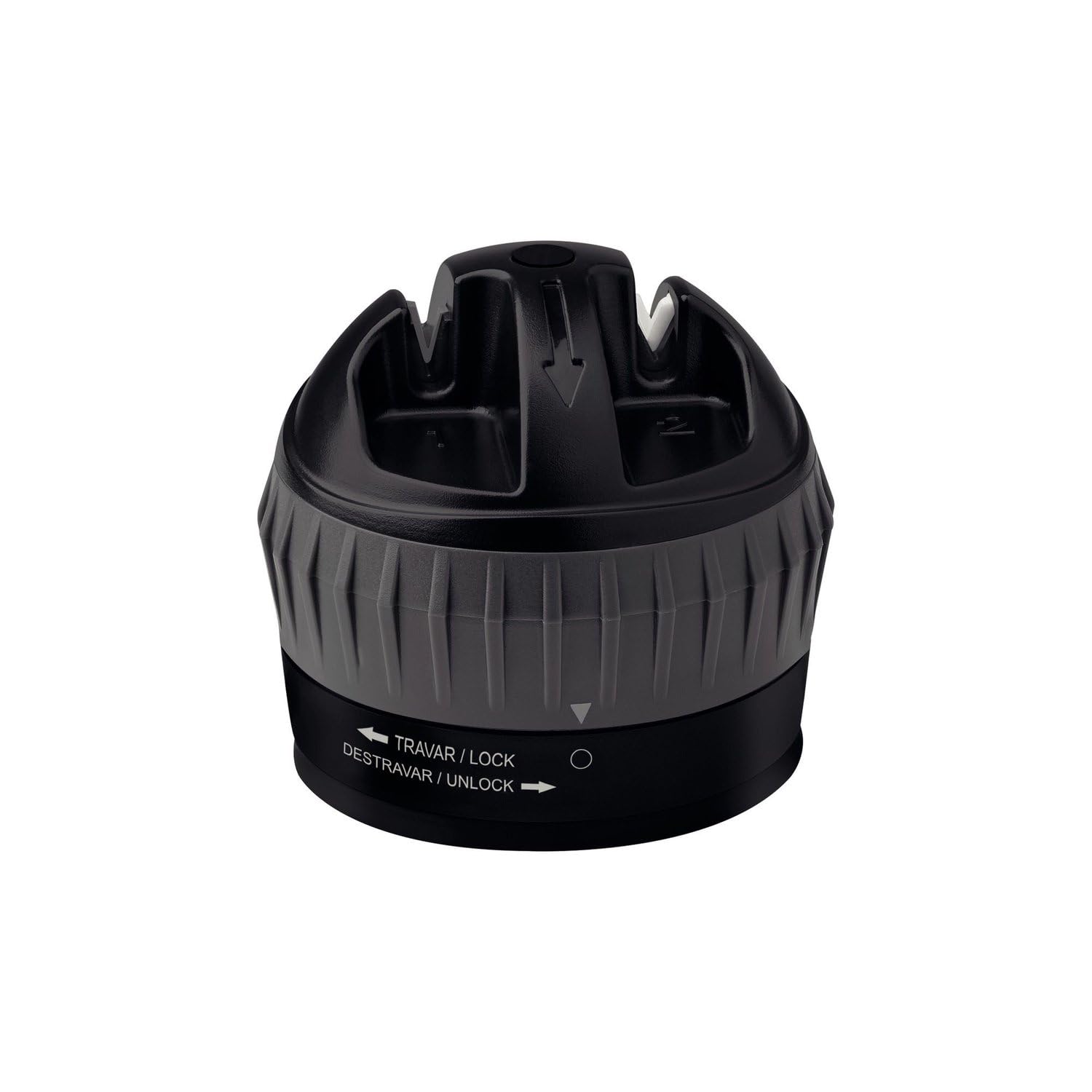 Tramontina Profio 2-Wege Messerschärfer, Rund, für Grob- und Feinschliff, mit einem leistungsstarken Saugfuß, 24038/000, TRAMONTINA von Joom DACH