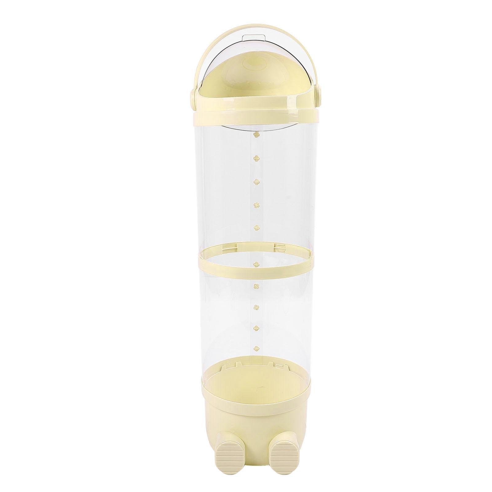 Transparente Aufbewahrungsröhre für Stofftiere, große Kapazität, durchsichtiger Eimer zur Aufbewahrung von Plüschtieren für Kinder gelb von Joom DACH