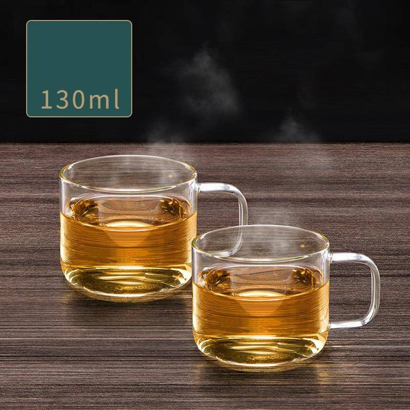 Transparente Glaskaffeetasse Haushaltsküche Kaffee Teebecher mit Griff Milch Saft Wassertasse Kaffeegeschirr Liebhaber Geschenk von Joom DACH