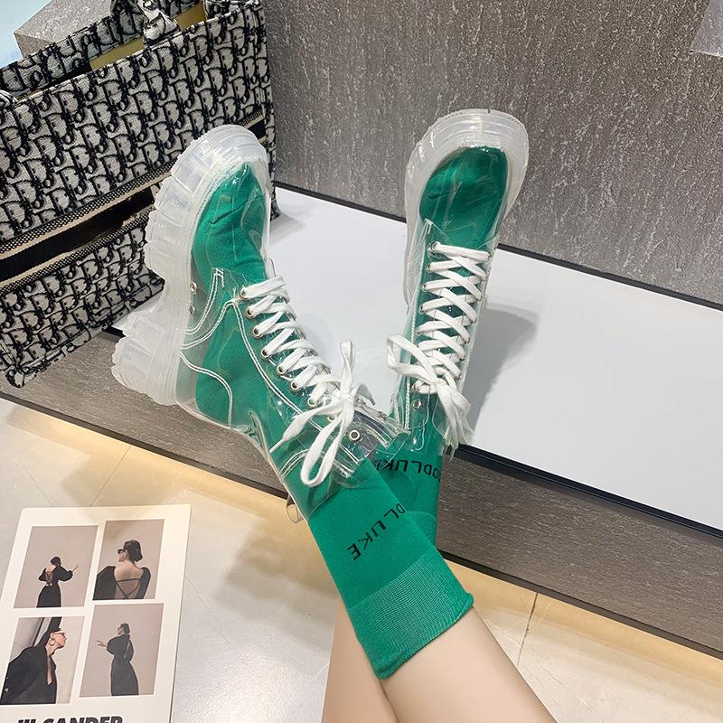 Transparente Stiefeletten Damenmode Schuhe Designer Stiefeletten Damen Klare Stiefel für Damen Transparente Schuhe 40 grün Transparente Stiefeletten Damenmode Schuhe Designer Stiefeletten Damen Klare Stiefel für Damen Transparente Schuhe 40 grün von Joom DACH