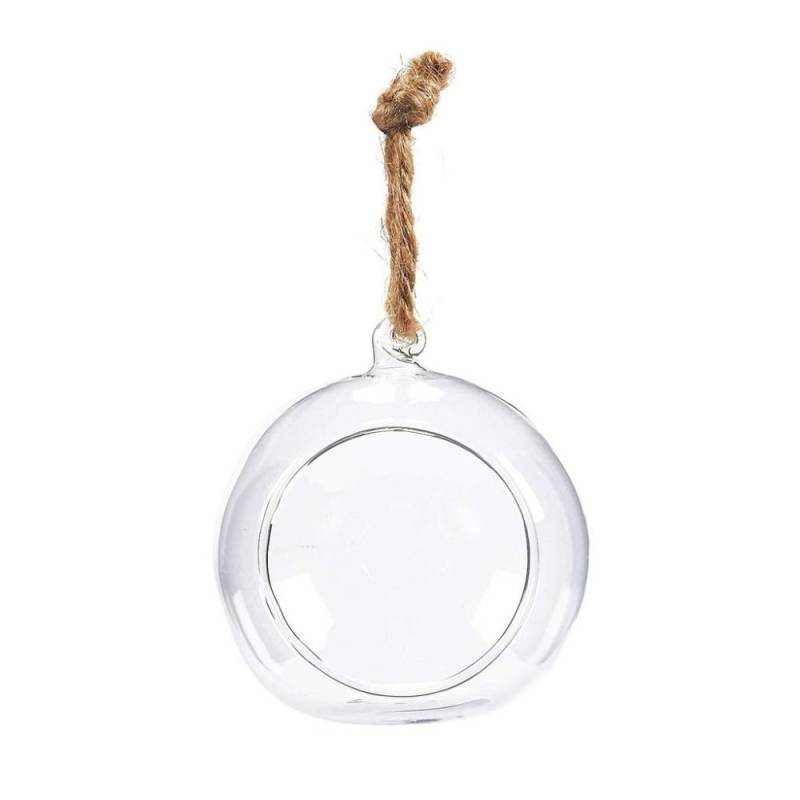Klare hängende Teelichthalter Ball Glas Pflanzer Ball Container hängen Glasvasen Home Decor 12cm von Joom DACH
