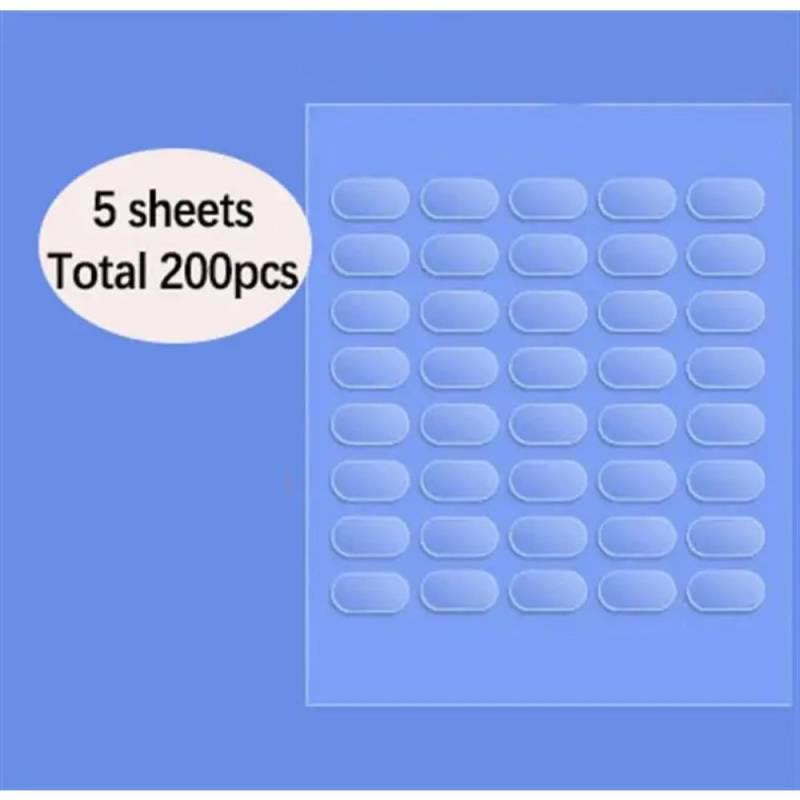 Transparenter fester Patch, starke selbstklebende, klare Klebepads, Poster, Wandbehang, selbstklebender Aufkleber, wasserdicht, DIY-Bastelbedarf A-5 sheets (200 pieces) von Joom DACH