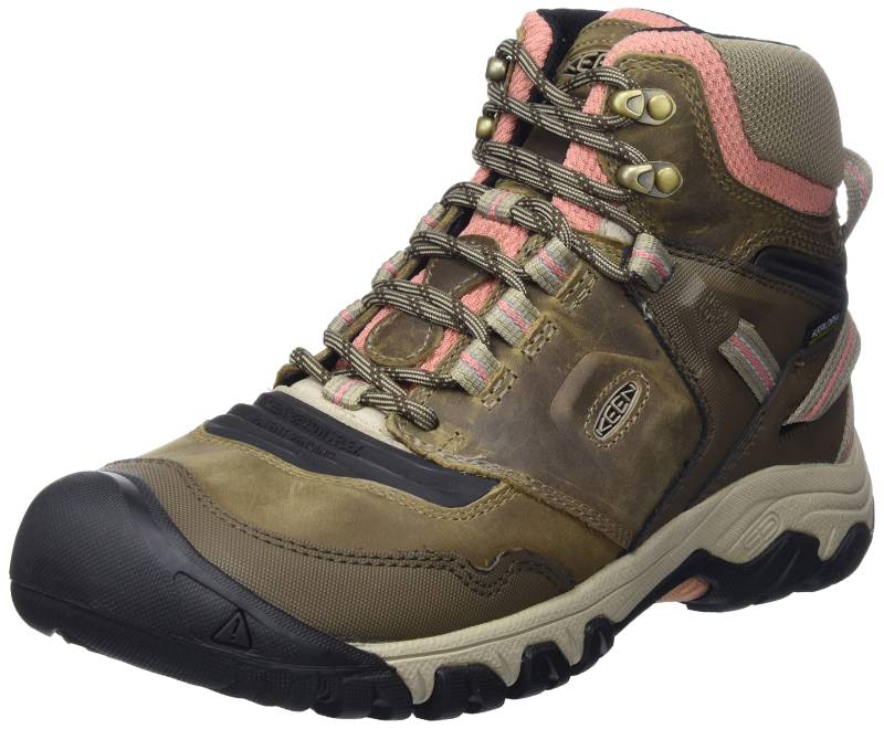 Trekkingschuhe RIDGE FLEX MID WP Ridge Flex Mid Waterproof DUST cm [Keen] Damen TIMBERWOLF/BRICK 23.5 von Joom DACH