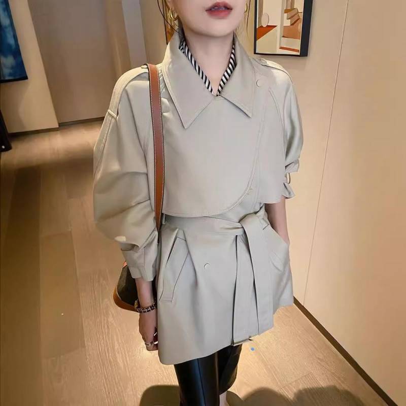 Trenchcoat Damen Frühling und Herbst Neuer Retro Cape Trenchcoat M von Joom DACH