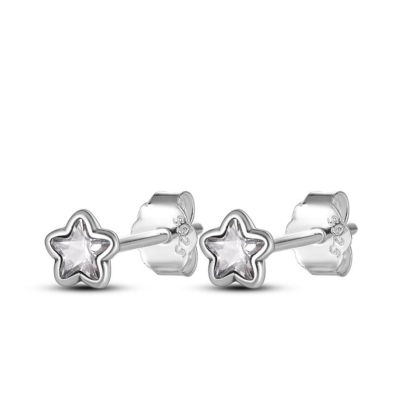 Trend Neue Funkelnde CZ Runde Quadratische Stern Schmetterling Ohrstecker Für Frauen Mädchen Silberne Ohrringe für Teenager Luxusschmuck von Joom DACH