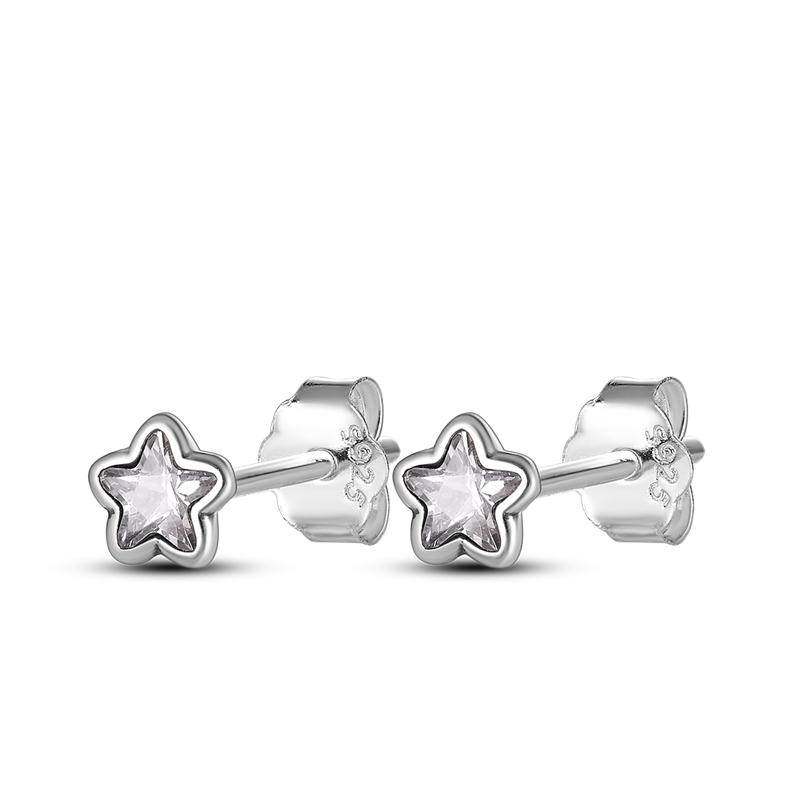 Trend Neue Funkelnde CZ Runde Quadratische Stern Schmetterling Ohrstecker Für Frauen Mädchen Silberne Ohrringe für Teenager Luxusschmuck von Joom DACH