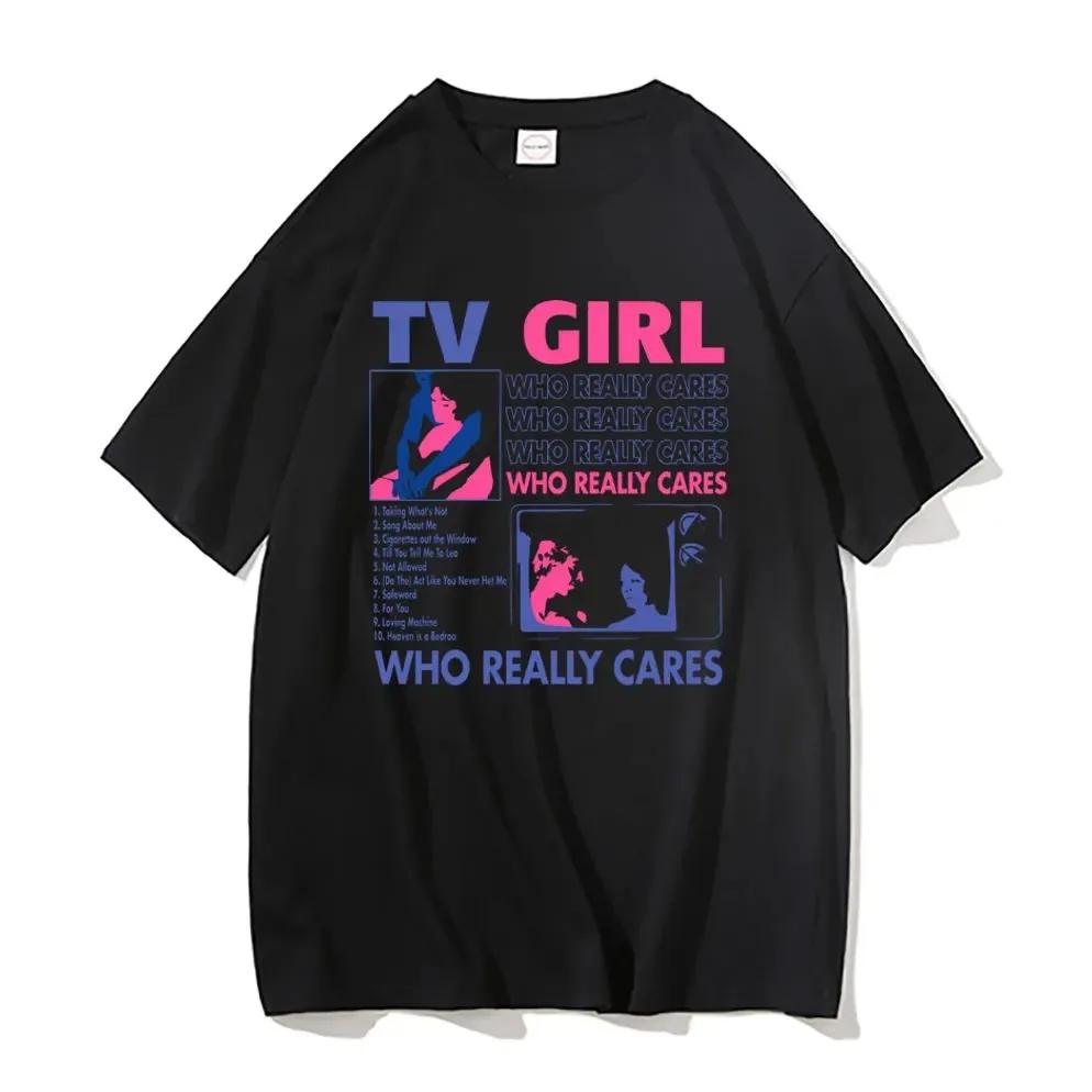 Trend Tv Girl Lovers Rock Song Print T-Shirt Männer Frauen Baumwolle Hip Hop Übergroßes T-Shirt Kurzarm T-Shirt Streetwear Tops T-Shirt XXXL schwarz von Joom DACH