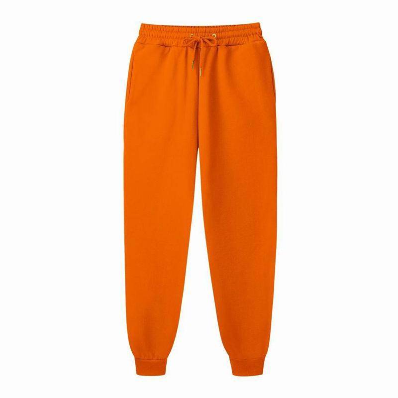 Trendige Freizeit-Sporthose für Männer und Frauen im Herbst und Winter mit plüschigen und verdickten modischen warmen Leggings XXXL orange von Joom DACH