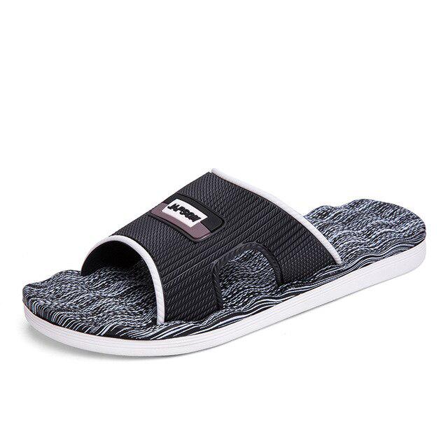 Trendige Schuhe für Herren, Sommer-Hausschuhe, Outdoor-Casual-Strand-Hausschuhe, Trend zu personalisierten Flip-Flop-Sandalen, Flip-Flops, rutschfeste Schuhe 43 schwarz von Joom DACH