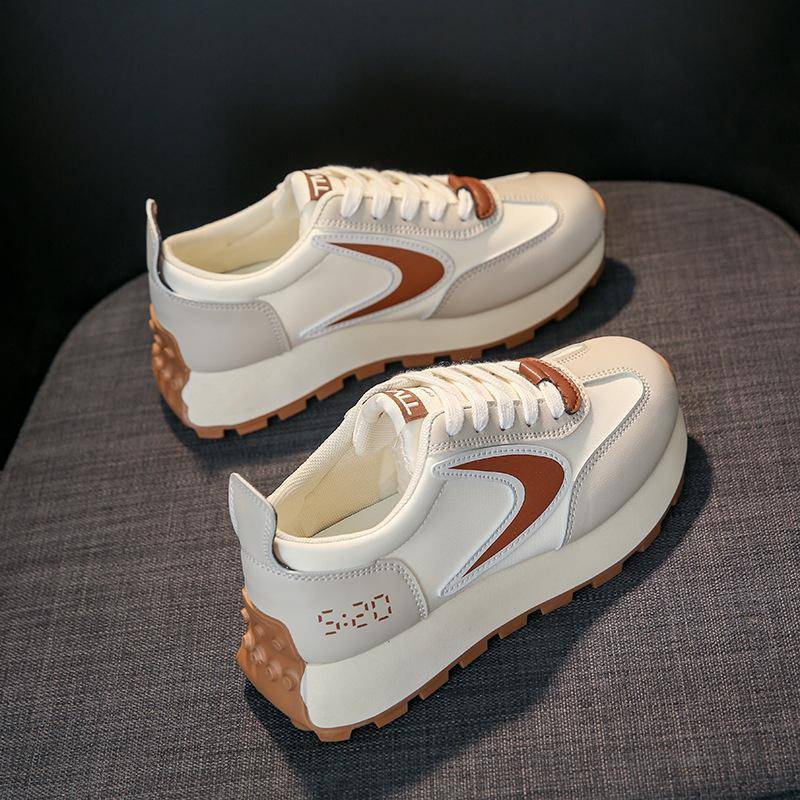 Trendige koreanische Version der neuen Daddy-Schuhe für Damen Frühling Studenten Allround-Sportschuhe Streetstyle Schuhe mit Absatz 39 von Joom DACH