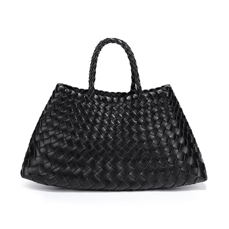 Trendy und Retro Große-kapazität Hand-gehalten frauen Tasche, Hand-woven Mutter-und-kind Tasche, pendler und Business Single-schulter Tote Tasche von Joom DACH