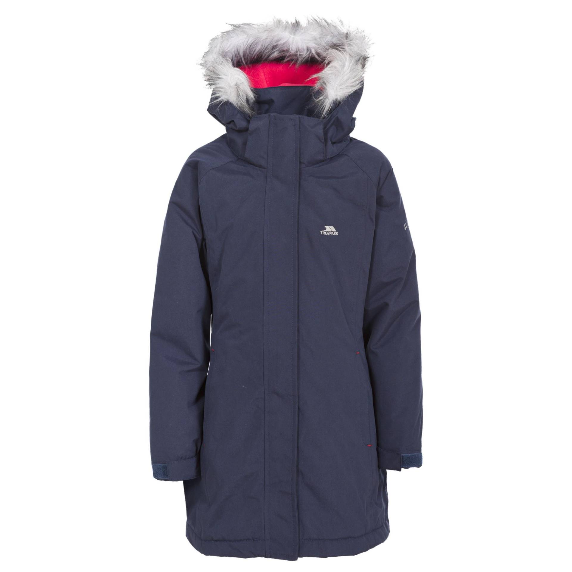 Trespass Kinder Mädchen Fame Wasserdichter Parka 7-8 Years dunkelblau von Joom DACH