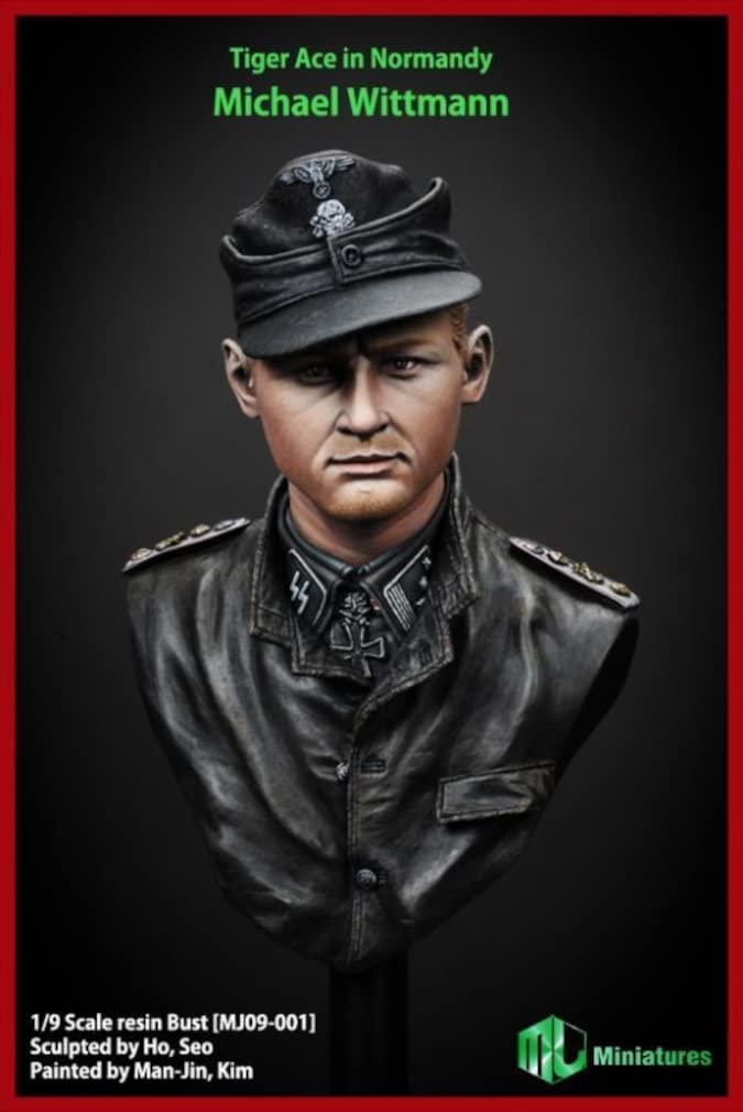Trifactory MJ Figure Series Normandy Tiger Ace Michael Wittmann Büste Modell Harz Kit Formfarbe 1/9 MJ09-001 von Joom DACH