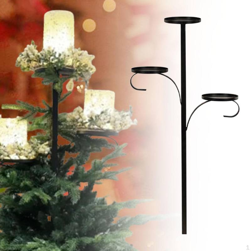 Dreifache Weihnachtsbaumkugeln, Kerzenhalter, Dekoration, Basis für Heimparty-Dekoration 90cm von Joom DACH