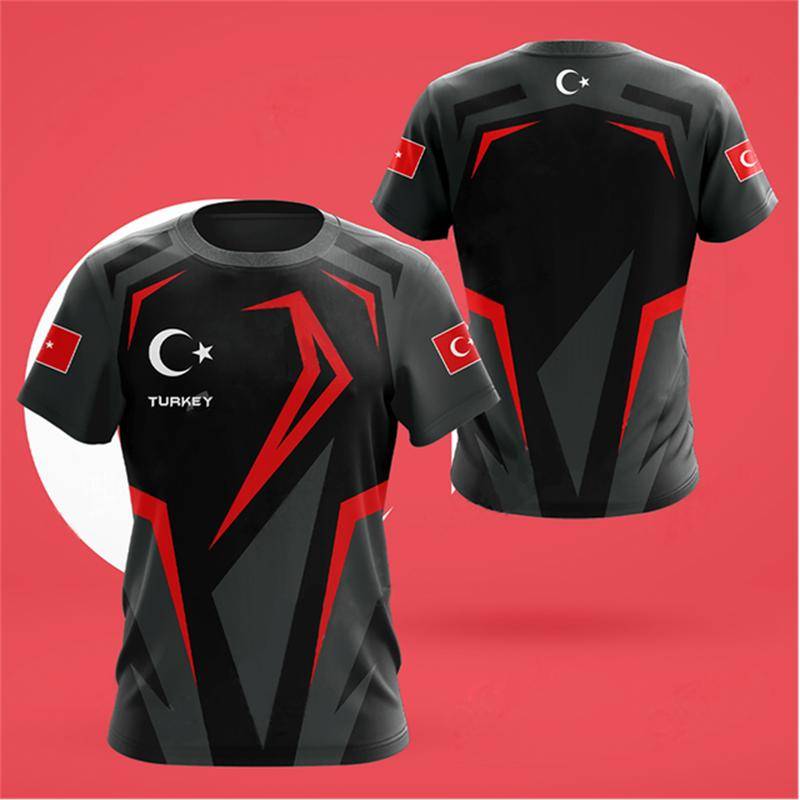 Türkische Flagge Camouflage 3D-Druck Sommer Herren/Damen Rundhals T-Shirt Lässig Kurzarm Übergroßer Pullover Mode Herren Kleidung L Türkische Flagge Camouflage 3D-Druck Sommer Herren/Damen Rundhals T-Shirt Lässig Kurzarm Übergroßer Pullover Mode Herren Kleidung L von Joom DACH