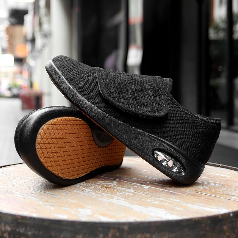 Turnschuhe für Damen, orthopädische Schuhe, breite Füße, geschwollene Laufschuhe, Daumenumkehr, Anpassung, weiche, bequeme Schuhe für Diabetikerinnen 35 von Joom DACH