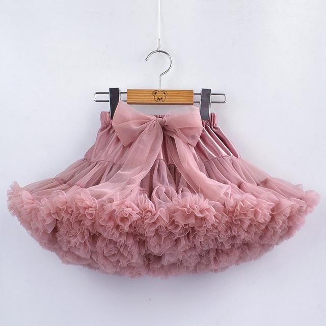 Tutu-Rock für Kinder im Frühling und Sommer – europäischer und amerikanischer Stil, bauschiges Design, Baby-Geburtstagsgeschenk XS (60-80CM) von Joom DACH