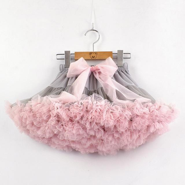 Tutu-Rock für Kinder im Frühling und Sommer – europäischer und amerikanischer Stil, bauschiges Design, Baby-Geburtstagsgeschenk XS (60-80CM) von Joom DACH