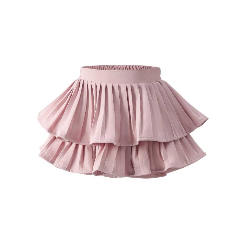 Tutu-Rock für Mädchen, rosa, plissiert, mehrlagiger Rock, Schulkind, lässig, passend zu Schwarz, Weiß, Mini-Kurzrock für Kleinkinder, 3–16 Jahre 150cm rosa von Joom DACH