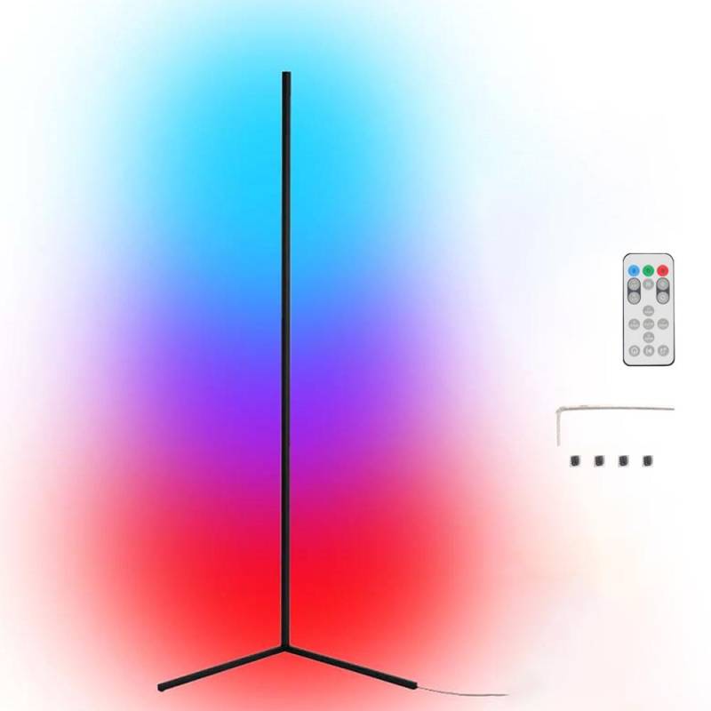 Tuya Wifi S mart Life RGB LED Ecke Stehleuchte Hintergrund Atmosphären Lampe Wohnzimmer Stehleuchte 52cm EU von Joom DACH