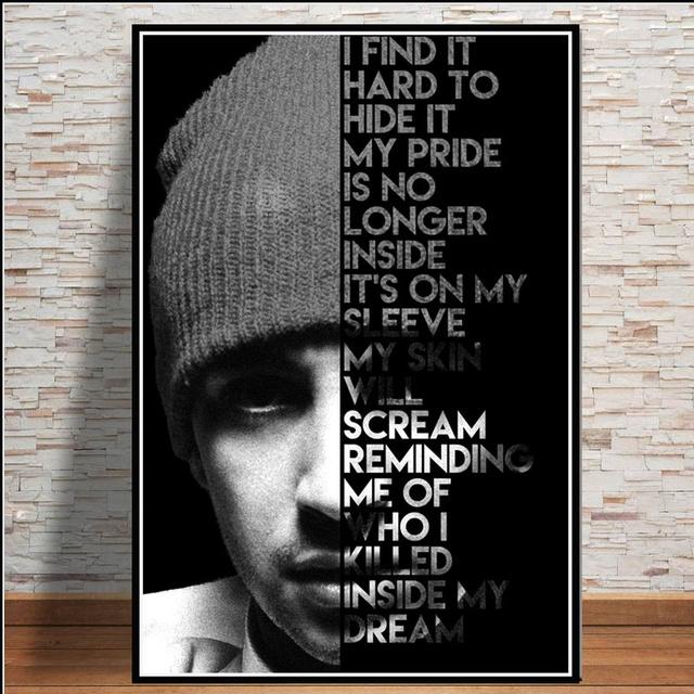 Twenty One Pilots Music Band Leinwand Malerei Kunst Poster und Drucke Wand Bilder für Wohnzimmer Dekoration Home Decor Plakat 50cm×70cm NoFrame von Joom DACH