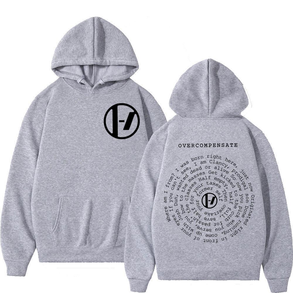 Twenty One Pilots Overcompensate Print Hoodie Herren Damen Rock Hip Hop Übergroße Pullover Mode Lässig Langarm Sweatshirt L von Joom DACH