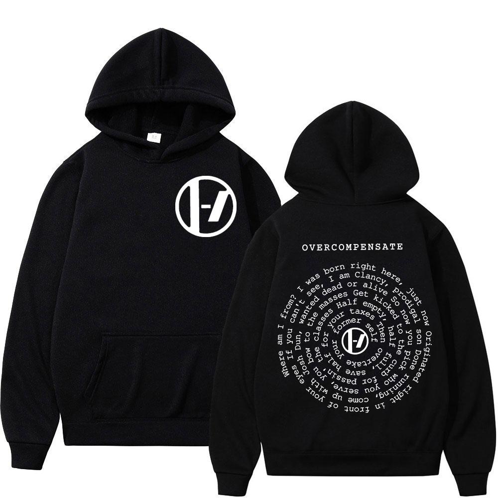 Twenty One Pilots Overcompensate Print Hoodie Herren Damen Rock Hip Hop Übergroße Pullover Mode Lässig Langarm Sweatshirt M von Joom DACH